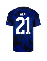 Yhdysvallat Timothy Weah #21 Vieraspaita MM-kisat 2022 Lyhythihainen